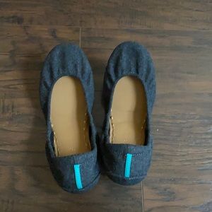Grey/black tieks, never worn